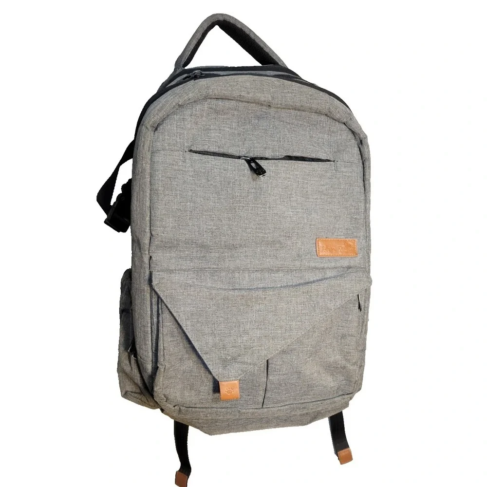 Hap Tim Multifunction Large Baby Diaper Bag Backpack With Changing Pad Dark Gray